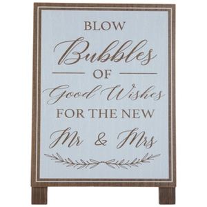 Wedding Bubbles Sign! 💕